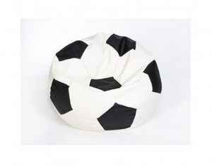 Кресло-мешок Мяч малый бело-черное в Урае - uray.ok-mebel.com | фото 1