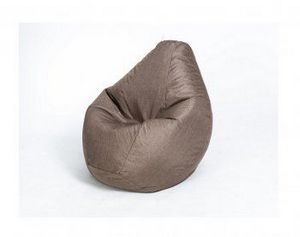 Кресло-мешок Груша велюр коричневое большое в Урае - uray.ok-mebel.com | фото 1