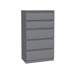 2.03.02.070.4 КАСТОР комод 5 ящиков RU серый в Урае - uray.ok-mebel.com | фото 1