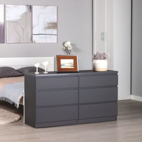 2.03.02.080.4 КАСТОР комод 6 ящиков RU серый в Урае - uray.ok-mebel.com | фото 3