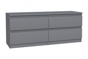 2.03.03.100.4 КАСТОР тумба 4 ящика RU серая в Урае - uray.ok-mebel.com | фото