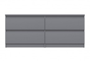 2.03.03.100.4 КАСТОР тумба 4 ящика RU серая в Урае - uray.ok-mebel.com | фото 2