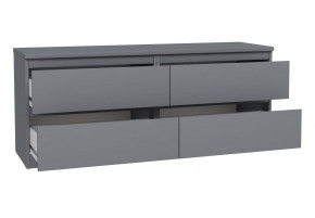2.03.03.100.4 КАСТОР тумба 4 ящика RU серая в Урае - uray.ok-mebel.com | фото 3