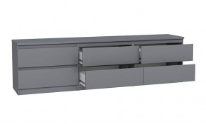2.03.03.110.4 КАСТОР тумба 6 ящиков RU серая в Урае - uray.ok-mebel.com | фото 3