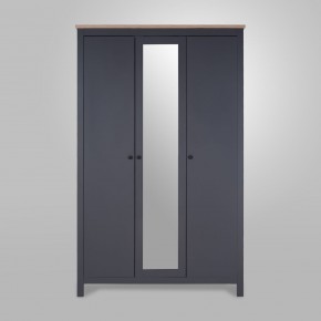 2.08.01.040.15 САГА шкаф 3 двери с зеркалом серый/ясень в Урае - uray.ok-mebel.com | фото 2
