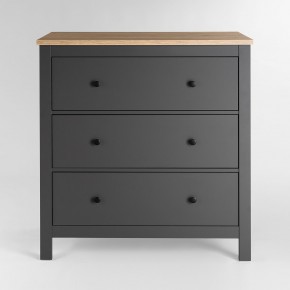 2.08.02.020.15 САГА комод 3 ящика серый/ясень в Урае - uray.ok-mebel.com | фото 2