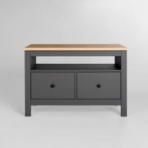 2.08.03.080.15 САГА тумба 2 ящика серая/ясень RU в Урае - uray.ok-mebel.com | фото 2
