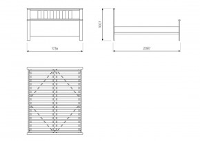 2.08.04.070.6 САГА кровать двойная 160х200 темно-бирюзовая в Урае - uray.ok-mebel.com | фото 2