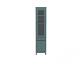 2.08.07.120.6 САГА шкаф с витриной 50 темно-бирюзовый RU в Урае - uray.ok-mebel.com | фото 2