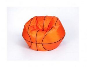 Кресло-мешок Баскетбольный мяч большой оранжево-черное в Урае - uray.ok-mebel.com | фото 2