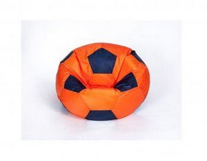 Кресло-мешок Мяч малый оранжево-черное в Урае - uray.ok-mebel.com | фото 1