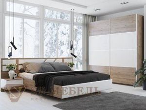 Спальный гарнитур Лагуна 8 + Шкаф-купе №23 в Урае - uray.ok-mebel.com