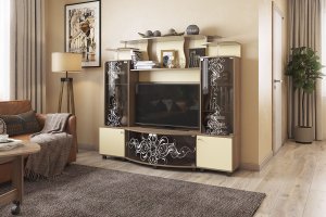 Мини-стенка Зефир люкс арт. T-019.1 в Урае - uray.ok-mebel.com | фото 1