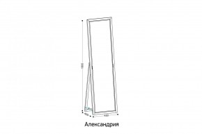 АЛЕКСАНДРИЯ-9.1 Зеркало напольное в Урае - uray.ok-mebel.com | фото 2