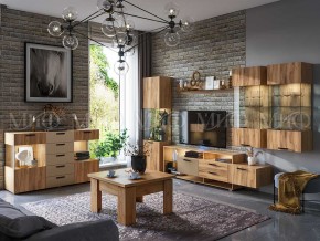 АЛТЕЯ Шкаф Стекло навесной (Дуб крафт) в Урае - uray.ok-mebel.com | фото 3