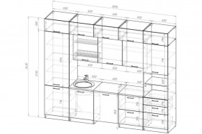 АНТИКА Кухонный гарнитур Экстра 5 (3000 мм) в Урае - uray.ok-mebel.com | фото 2