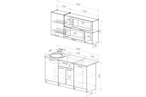 АНТИКА Кухонный гарнитур Стандарт (1600 мм) в Урае - uray.ok-mebel.com | фото 2