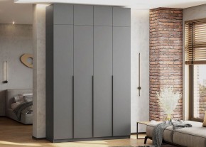 Антресоль 1600 «ШК-5» Графит серый в Урае - uray.ok-mebel.com | фото 4