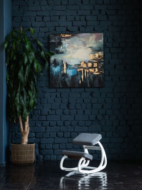 Балансирующий коленный стул Конёк Горбунёк (Белый) в Урае - uray.ok-mebel.com | фото 4