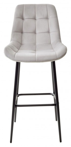 Барный стул ХОФМАН, цвет H-09 Светло-серый, велюр / черный каркас М-City в Урае - uray.ok-mebel.com | фото 5