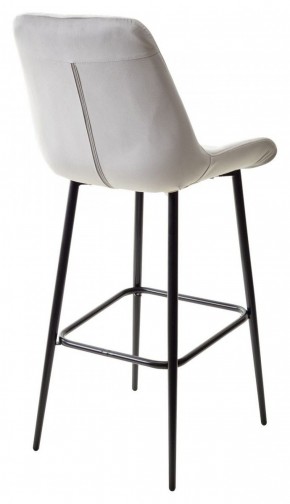 Барный стул ХОФМАН, цвет H-09 Светло-серый, велюр / черный каркас М-City в Урае - uray.ok-mebel.com | фото 6