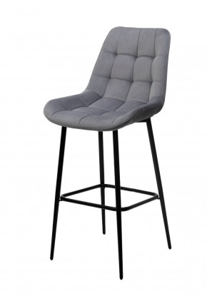 Барный стул ХОФМАН, цвет H-14 Серый, велюр / черный каркас М-City в Урае - uray.ok-mebel.com | фото