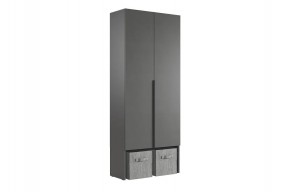 БАСКО Прихожая К1 (графит) в Урае - uray.ok-mebel.com | фото 4