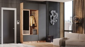 БАВАРИЯ Прихожая (дуб вотан/графит) в Урае - uray.ok-mebel.com | фото