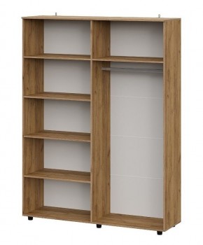 БАЙКАЛ Шкаф четырехстворчатый (Графит/Дуб золотой) в Урае - uray.ok-mebel.com | фото 2