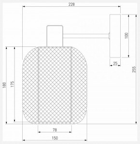 Бра Eurosvet Voile 30191/1 черный в Урае - uray.ok-mebel.com | фото 4