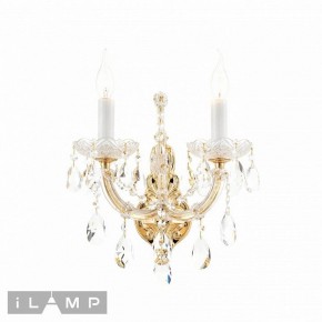 Бра iLamp Diamond W6071-2 GD+CL в Урае - uray.ok-mebel.com | фото 2