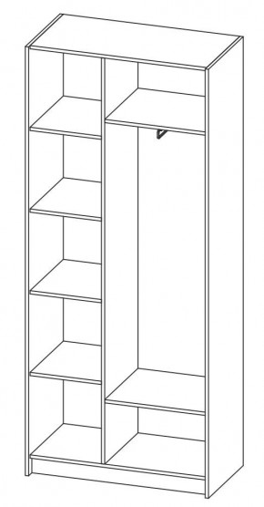 ДАРЬЯ Шкаф (Крафт серый/Крафт белый) гостиная в Урае - uray.ok-mebel.com | фото 6