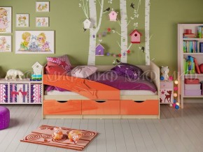 ДЕЛЬФИН Кровать 1600 (Оранжевый металлик) в Урае - uray.ok-mebel.com | фото