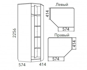 Детская Фанк Шкаф угловой Левый/Правый НМ 013.04-02 М в Урае - uray.ok-mebel.com | фото 3