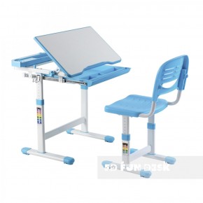Комплект парта + стул трансформеры Cantare Blue в Урае - uray.ok-mebel.com | фото 1