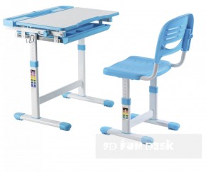 Комплект парта + стул трансформеры Cantare Blue в Урае - uray.ok-mebel.com | фото 2