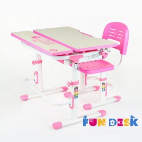 Парта-трансформер + стул Lavoro Pink в Урае - uray.ok-mebel.com | фото 3