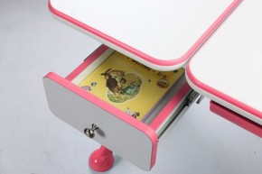Парта-трансофрмер Amare Pink с выдвижным ящиком в Урае - uray.ok-mebel.com | фото 5