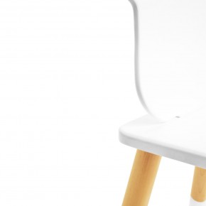 Детский комплект стол и стул «Корона» Rolti Baby (белый/береза, массив березы/мдф) в Урае - uray.ok-mebel.com | фото 2