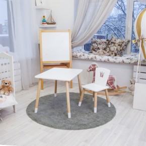 Детский комплект стол и стул «Корона» Rolti Baby (белый/береза, массив березы/мдф) в Урае - uray.ok-mebel.com | фото 3