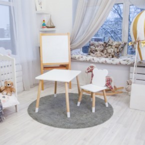 Детский комплект стол и стул «Мишка» Rolti Baby (белый/береза, массив березы/мдф) в Урае - uray.ok-mebel.com | фото 3