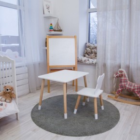 Детский комплект стол и стул «Мишка» Rolti Baby (белый/береза, массив березы/мдф) в Урае - uray.ok-mebel.com | фото 4