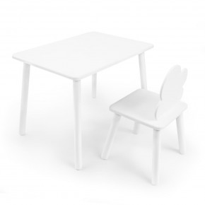 Детский комплект стол и стул «Облачко» Rolti Baby (белый/белый, массив березы/мдф) в Урае - uray.ok-mebel.com | фото 1