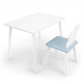Детский комплект стол и стул «Облачко» Rolti Baby (белый/голубой, массив березы/мдф) в Урае - uray.ok-mebel.com | фото 1