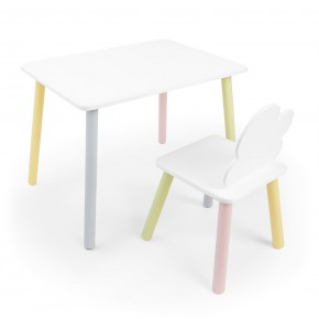 Детский комплект стол и стул «Облачко» Rolti Baby (белый/цветной, массив березы/мдф) в Урае - uray.ok-mebel.com | фото 1