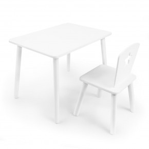 Детский комплект стол и стул «Звезда» Rolti Baby (белый/белый, массив березы/мдф) в Урае - uray.ok-mebel.com | фото 1