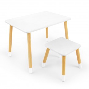 Детский комплект стол и табурет Rolti Baby (белая столешница/белое сиденье/береза ножки) в Урае - uray.ok-mebel.com | фото