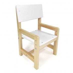 Детский растущий комплект стол и стул  Я САМ "Лофт" (Белый, Сосна) в Урае - uray.ok-mebel.com | фото 5
