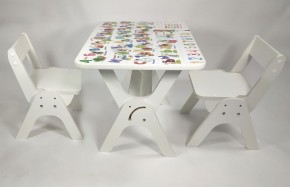 Детский растущий стол-парта и два стула Я САМ "Умка-Дуо" (Алфавит) в Урае - uray.ok-mebel.com | фото