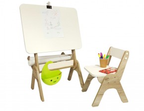Детский растущий стол-парта и стул Я САМ "Умка" (Дуб/Серый) в Урае - uray.ok-mebel.com | фото 3